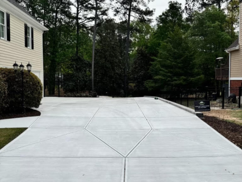 Example of Driveway Installation in GA done by Catalan Landscaping for specific service page