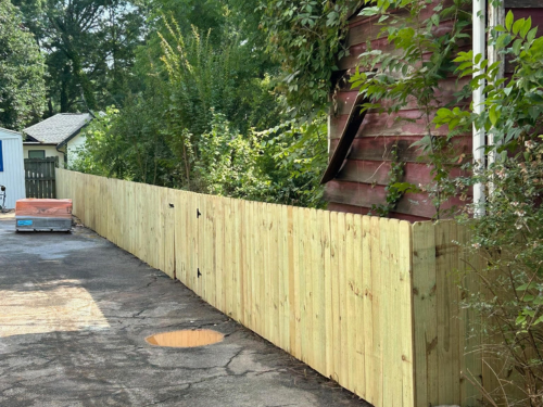 Example of Fence installation and Repairs in GA done by Catalan Landscaping for specific service page